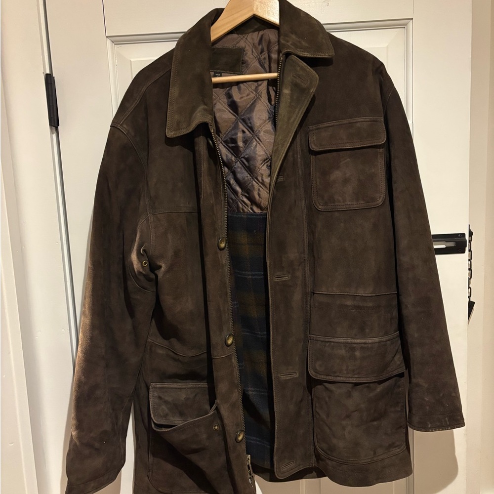 Men's Brown Suede Jacket